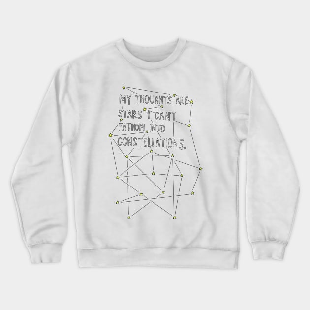 The fault in our stars quote Crewneck Sweatshirt by Allabeckzz